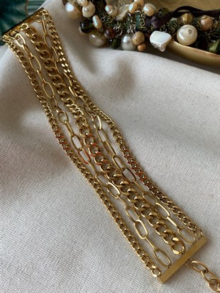 Çelik Kalın Zincir Bileklik