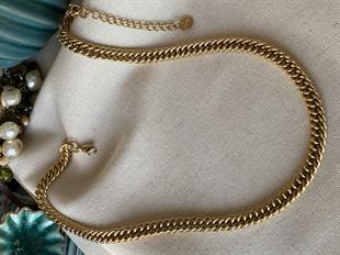 Çelik Kalın Zincir Kolye