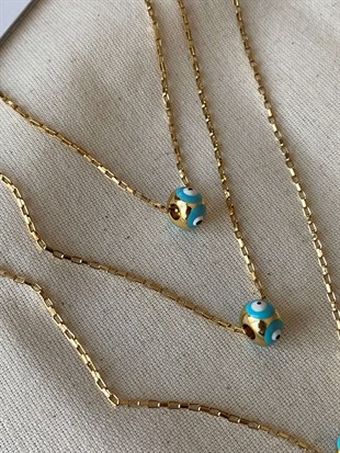 Çelik Qua Nazar Kolye