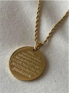 Çelik Kazıma Ayet-el Kürsi Kolye