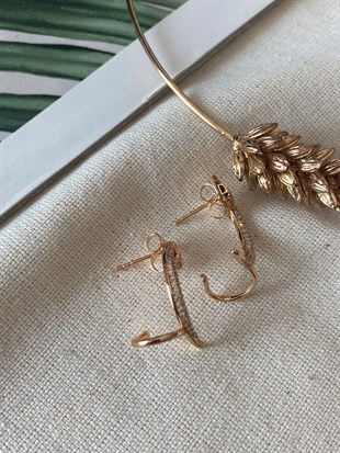 Çelik Kıkırdaklı Ayyıldız Küpe