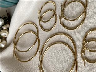 Çelik Klasik Halka Küpe