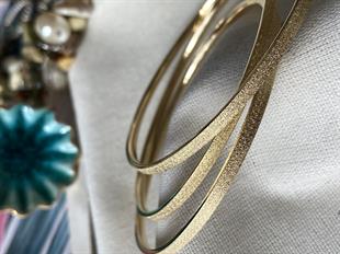 Çelik Klasik Simli Bilezik 