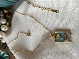 Çelik Klasik Zincirli The Sun Kolye