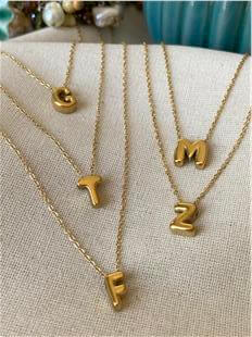 Çelik Mini Bombe Harf Kolye