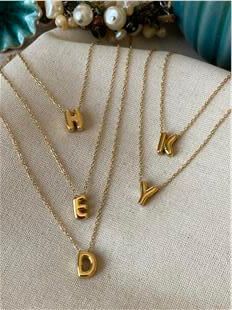 Çelik Mini Bombe Harf Kolye