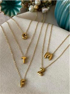 Çelik Mini Bombe Harf Kolye