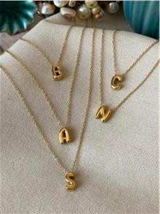 Çelik Mini Bombe Harf Kolye