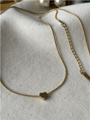 Çelik Mini Kalp Kolye