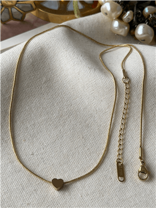 Çelik Mini Kalp Kolye