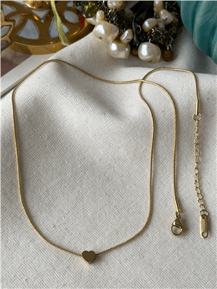 Çelik Mini Kalp Kolye