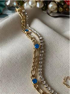 Çelik Nazar Figaro Zincir Bileklik