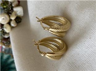 Çelik Patterned Küpe