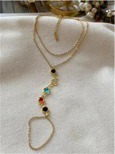 Çelik Renkli Taşlı Şahmeran