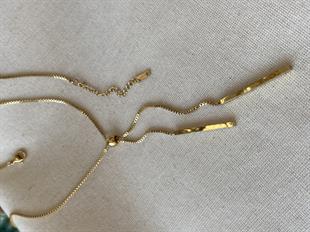 Çelik Sarkıt Çubuk Kolye 