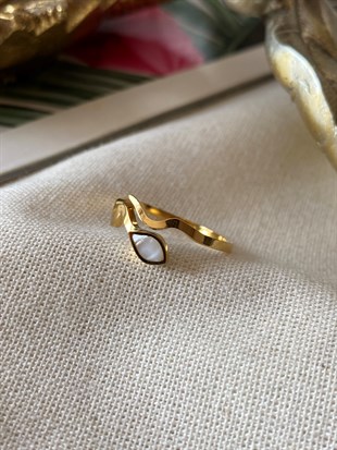 Çelik Sedefli Yılan Yüzük