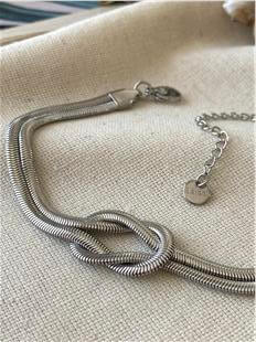 Çelik Silver Düğüm Bileklik