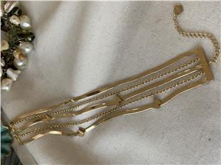 Çelik Sıralı Kelebekler Bileklik