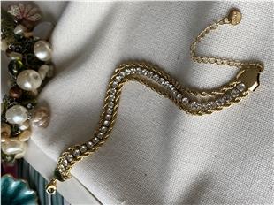 Çelik Suyolu Detaylı Burgu Bileklik