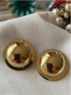 Çelik Tasarım Bombe Plaka Küpe