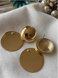 Çelik Tasarım Bombe Plaka Küpe