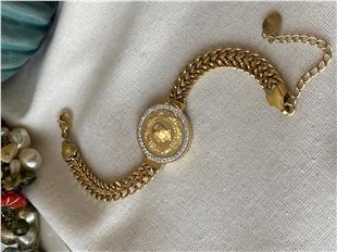 Çelik Taşlı Ata Çift Örme Bileklik