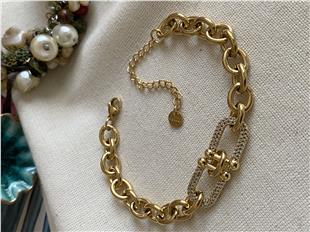 Çelik Taşlı Çift Tffny Detaylı Bileklik