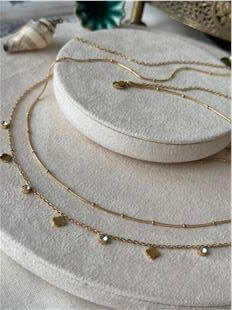 Çelik Taşlı Cleef Model Göbek Zinciri