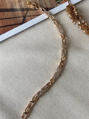 Çelik Taşlı Naal Bileklik