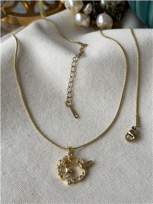 Çelik Taşlı Nature Kolye