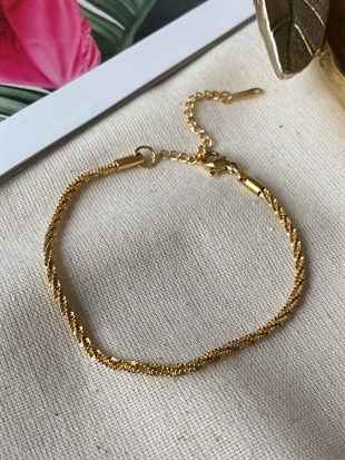 Çelik Tırtıklı Zincir Bileklik