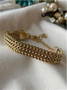 Çelik Üç Sıra Zincir Bileklik