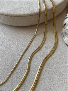 Çelik Üçlü Balıksırtı Zincir Kolye