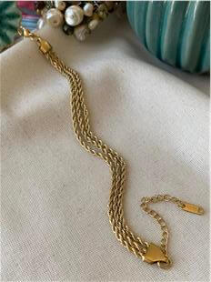 Çelik Üçlü Burgu Bileklik