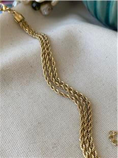 Çelik Üçlü Burgu Bileklik