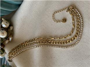 Çelik Üçlü Mix Zincir Bileklik