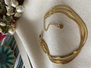 Çelik Üçlü Yassı Bileklik