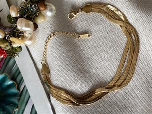 Çelik Üçlü Yassı Bileklik