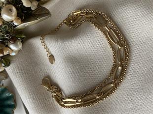 Çelik Üçlü Zerafet Bileklik