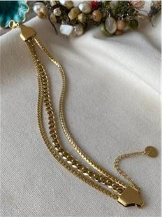 Çelik Üçlü Zincir Model Bileklik