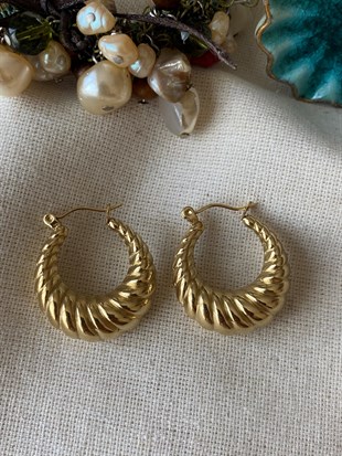 Çelik Vintage Grace Küpe