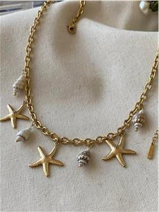 Çelik Vintage Sea Charms Kolye