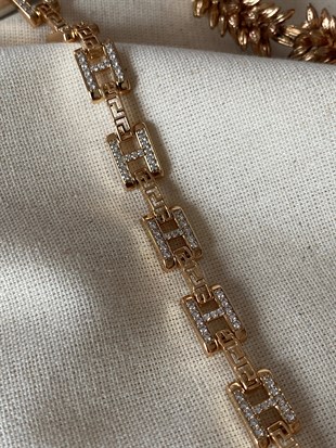 Çelik XUP H Taşlı Bileklik