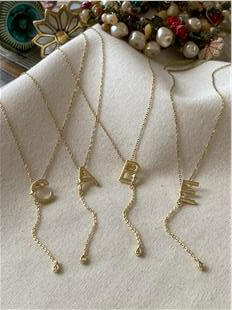 Çelik Zincir Sallantılı Harf Kolye