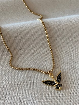 Çelik Zincirli Kartal Kolye