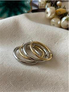 Dörtlü Çift Renk Trend Yüzük