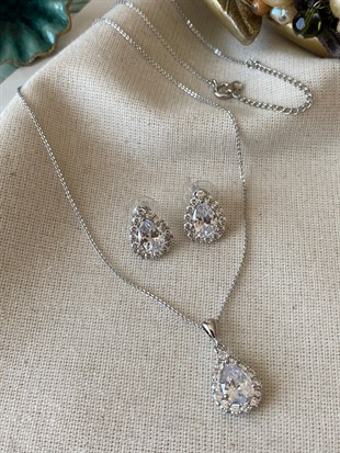 Damla Taş Kolye Set