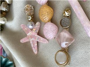 Deniz Yıldızı Pembe Toka Seti