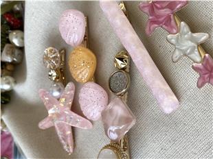 Deniz Yıldızı Pembe Toka Seti