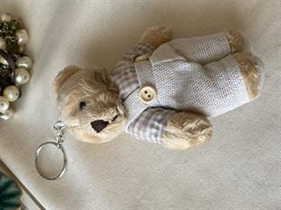 Ekose Gömlekli Ayıcık Anahtarlık